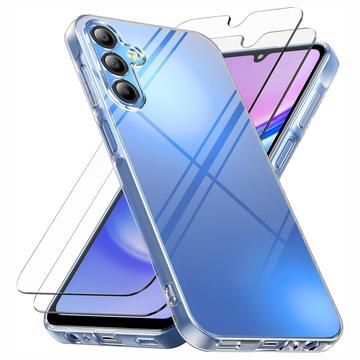 Coque Samsung Galaxy S25 FE en TPU avec Protecteur d’Écran - 9H - Saii 2-en-1