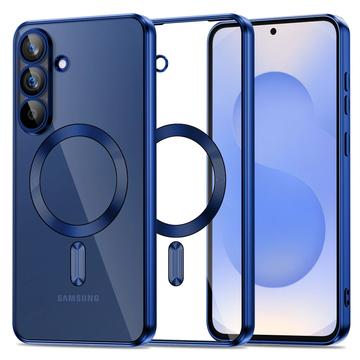 Coque Samsung Galaxy S25 FE Tech-Protect MagFlex - Compatible MagSafe - Claire / Bleu Marine