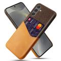 Coque Samsung Galaxy S25 avec Porte-Cartes KSQ - Orange
