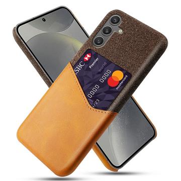 Coque Samsung Galaxy S25 avec Porte-Cartes KSQ - Orange