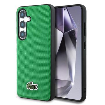 Coque Samsung Galaxy S25 Lacoste Iconic Petit Pique Woven Logo - Compatible MagSafe