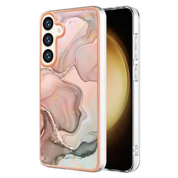 Coque Samsung Galaxy S25 en TPU Marble Pattern Galvanisé IMD