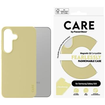 Coque Samsung Galaxy S25 PanzerGlass Care Fearlessly Fashionable - Compatible MagSafe - Chardonnay