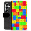 Étui Portefeuille Premium Samsung Galaxy S25+ - Blocs