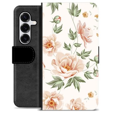 Étui Portefeuille Premium Samsung Galaxy S25+ - Motif Floral