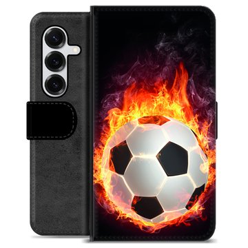 Étui Portefeuille Premium Samsung Galaxy S25+ - Ballon Enflammé