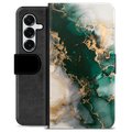 Étui Portefeuille Premium Samsung Galaxy S25+ - Marbre Jade