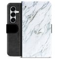 Étui Portefeuille Premium Samsung Galaxy S25+ - Marbre