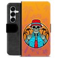 Étui Portefeuille Premium Samsung Galaxy S25+ - Été Squelette
