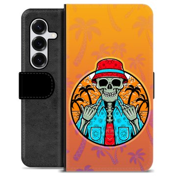 Étui Portefeuille Premium Samsung Galaxy S25+ - Été Squelette