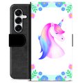 Étui Portefeuille Premium Samsung Galaxy S25+ - Licorne