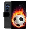 Étui Portefeuille Premium Samsung Galaxy S25 - Ballon Enflammé