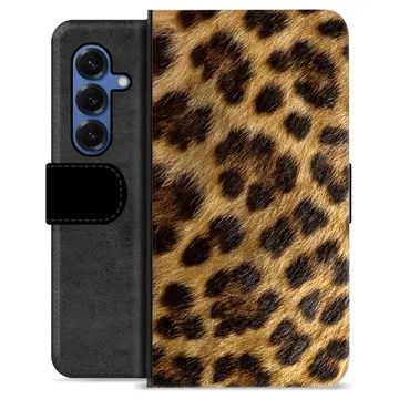 Étui Portefeuille Premium Samsung Galaxy S25 - Léopard