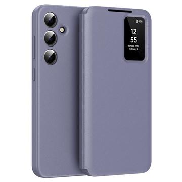 Étui à rabat Samsung Galaxy S25 Smart Clear View avec fente pour carte