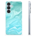 Coque Samsung Galaxy S25 en TPU - Marbre Bleu