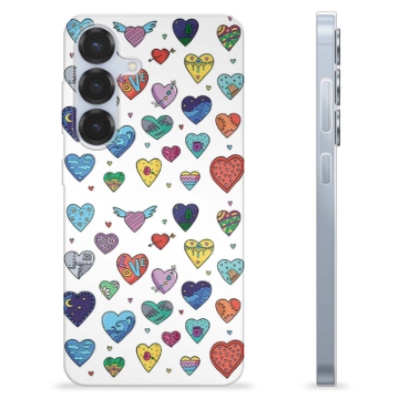Coque Samsung Galaxy S25 en TPU - Cœurs
