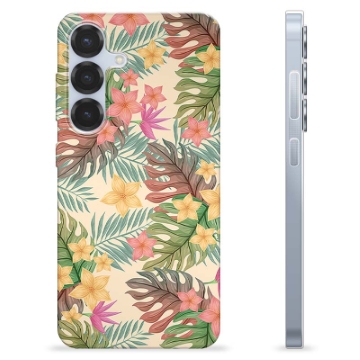 Coque Samsung Galaxy S25 en TPU - Fleurs Roses
