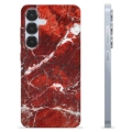 Coque Samsung Galaxy S25 en TPU - Marbre Rouge