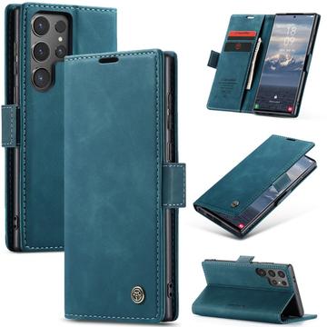 Étui Portefeuille Samsung Galaxy S25 Ultra Caseme Série 013 - Bleu