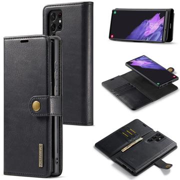 Étui Portefeuille Samsung Galaxy S25 Ultra Détachable DG.Ming 2-en-1 - Noir