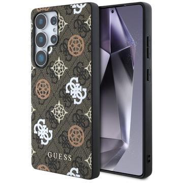 Coque MagSafe Samsung Galaxy S25 Ultra Guess 4G Printed Colored Peony Pattern