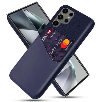 Coque Samsung Galaxy S25 Ultra avec Porte-Cartes KSQ - Bleue