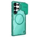 Coque magnétique Samsung Galaxy S25 Ultra Nillkin IceBlade Prop - Compatible MagSafe, Couvercle à lentille coulissante - Verte