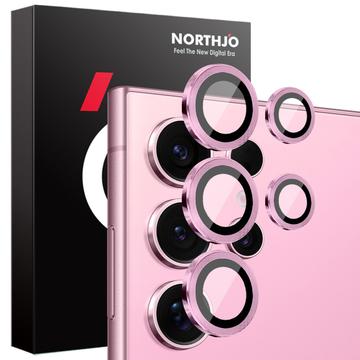 Kit de protection de l\'objectif de l\'appareil photo Samsung Galaxy S25 Ultra Northjo - Rose
