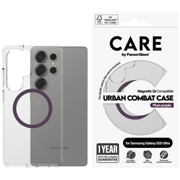 Coque Samsung Galaxy S25 Ultra PanzerGlass Care Urban Combat - Compatible MagSafe - Prune Violet