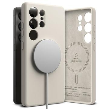 Coque MagSafe iPhone 16 en Silicone Liquide Ringke - Pierre