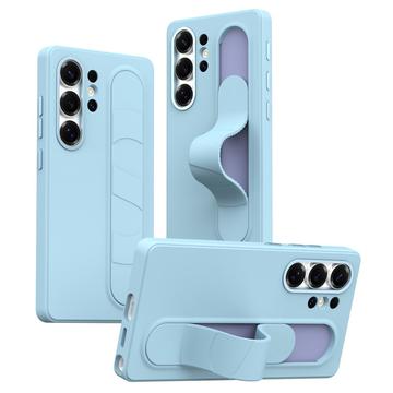 Coque hybride Smart Samsung Galaxy S25 Ultra avec poignée debout - Bleue