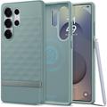 Coque Hybride Samsung Galaxy S25 Ultra Spigen Parallax Mag - Vert sauge