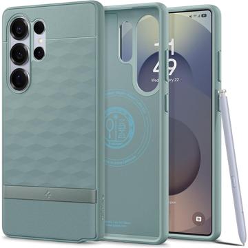 Coque Hybride Samsung Galaxy S25 Ultra Spigen Parallax Mag - Vert sauge