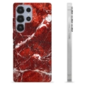 Coque Samsung Galaxy S25 Ultra en TPU - Marbre Rouge