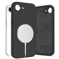 Coque iPhone 16e en silicone liquide Tech-Protect - Compatible MagSafe - Noire