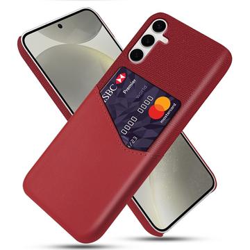 Coque Samsung Galaxy S25+ avec Porte-Cartes KSQ - Rouge