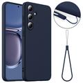 Coque Samsung Galaxy S25+ en Silicone Liquide - Compatible MagSafe - Bleu Foncé