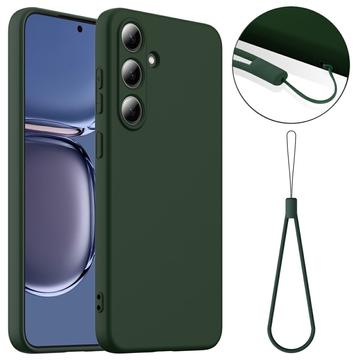 Coque Samsung Galaxy S25+ en Silicone Liquide - Compatible MagSafe - Vert Foncé