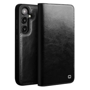 Etui Portefeuille Samsung Galaxy S25+ en Cuir Qialino Classic