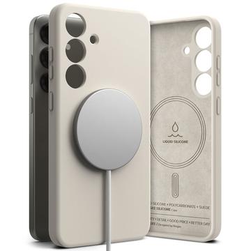 Coque MagSafe Samsung Galaxy S25+ en Silicone Liquide Ringke - Pierre