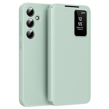 Étui à rabat Samsung Galaxy S25+ Smart Clear View avec fente pour carte