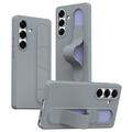 Coque hybride Smart Samsung Galaxy S25+ avec poignée debout - Gris foncé