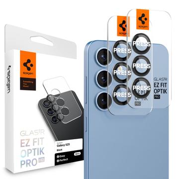 Protecteur d\'Objectif Samsung Galaxy S25+ Spigen Glas.tR Ez Fit - Noir