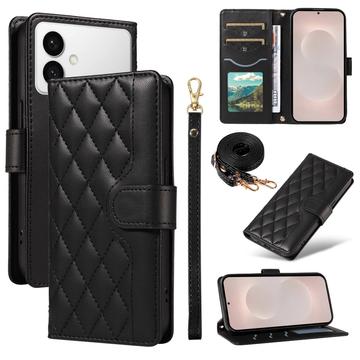 Étui Samsung Galaxy S26 Edge portefeuille matelassé luxueux