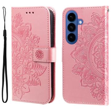 Étui Portefeuille Samsung Galaxy S26/S26 Pro Mandala Série - Rose