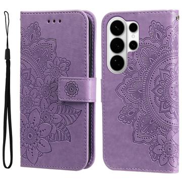 Étui Portefeuille Samsung Galaxy S26 Ultra Mandala Série - Violet