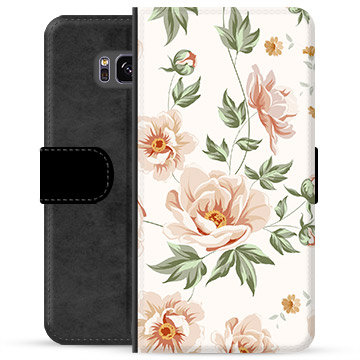 Étui Portefeuille Premium Samsung Galaxy S8+ - Motif Floral