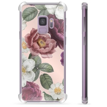 Coque Hybride Samsung Galaxy S9 - Fleurs Romantiques