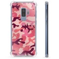 Coque Hybride Samsung Galaxy S9+ - Camouflage Rose