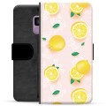 Étui Portefeuille Premium Samsung Galaxy S9 - Motif Citron